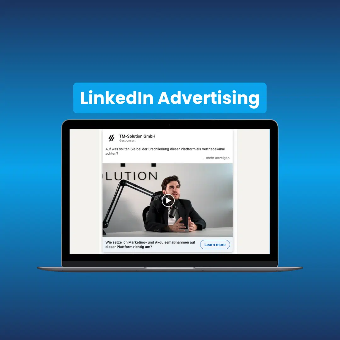 Blogbeitrag zu LinkedIn Advertising von TM-Solution