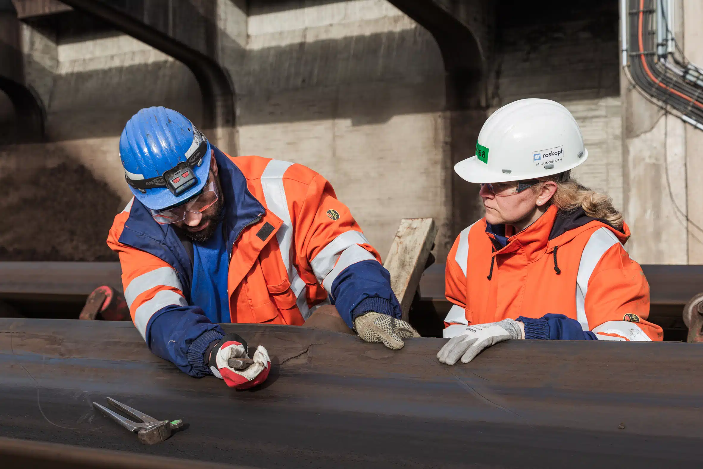 Roskopf bei der Arbeit